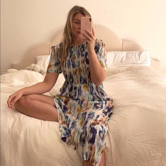 Baum Und Pferdgarten Dresses & Skirts - [Baum und Pferdgarten] Tie dye smock maxi dress